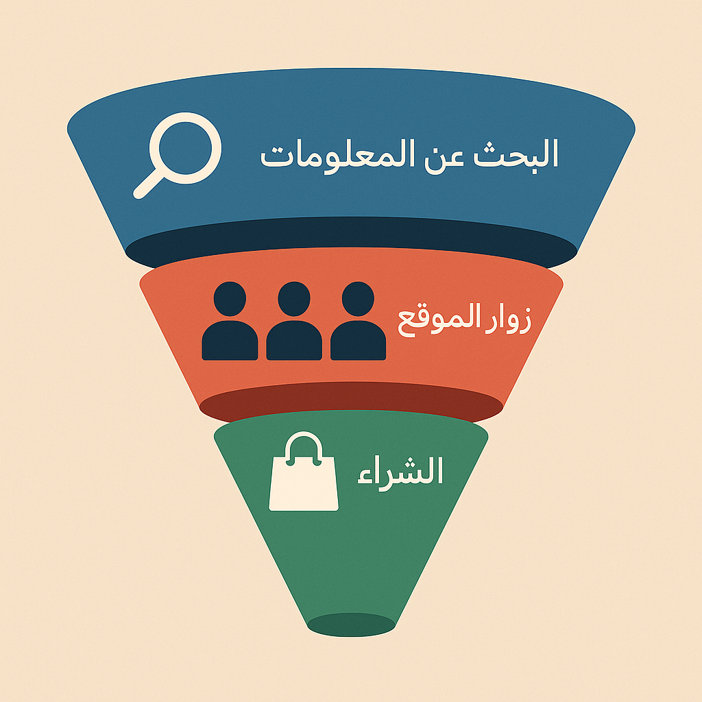 قمع تسويق المحتوى لمحرك الذكاء التوليدي geo
